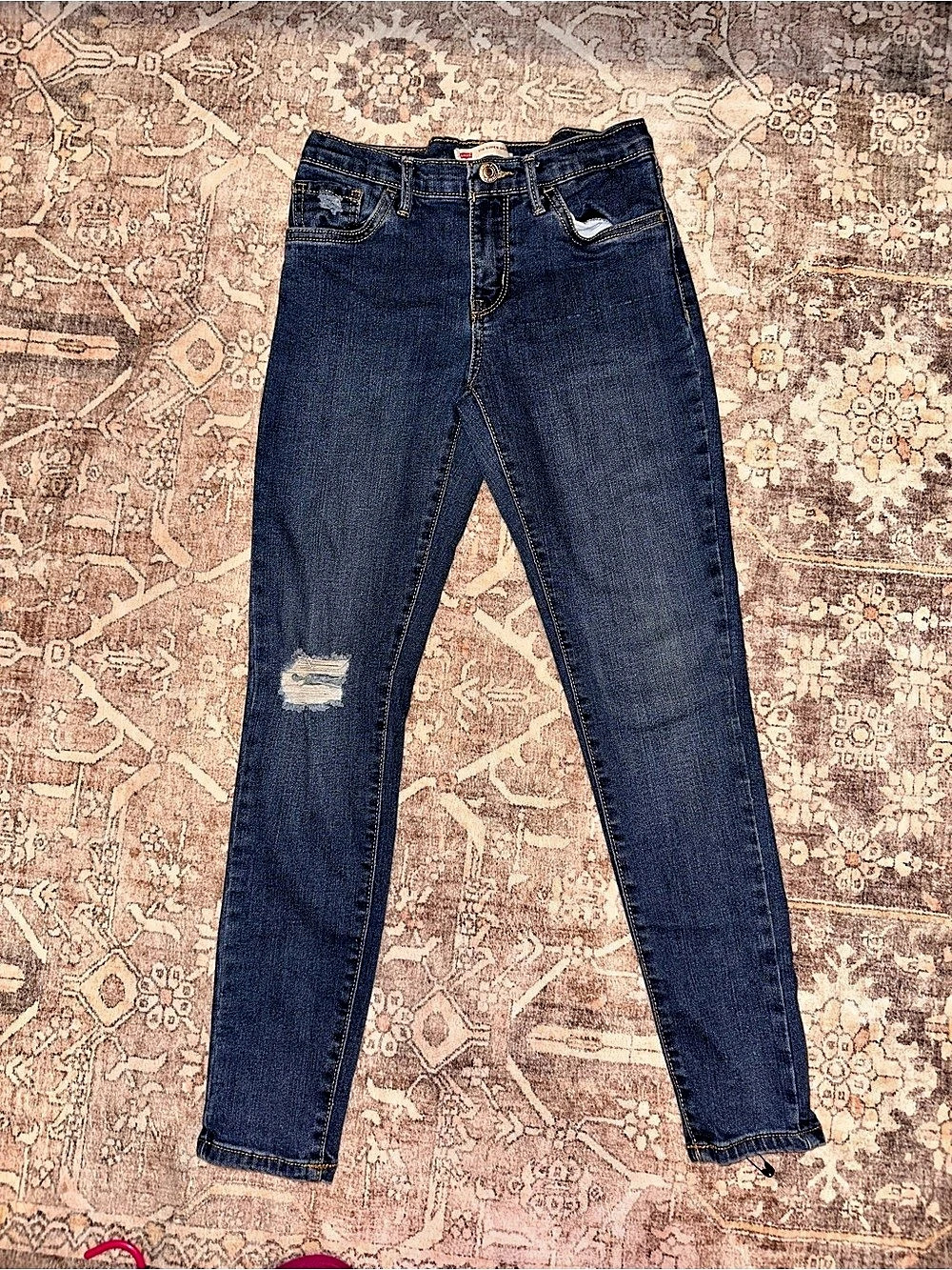 Levi's 710 Super Skinny Super Skinny Jeans Blue Waist 12